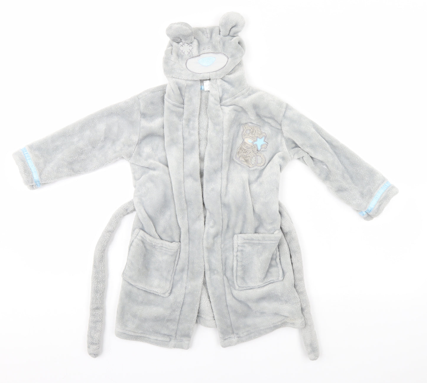 BHS Girls Grey Solid   Gown Size 2-3 Years