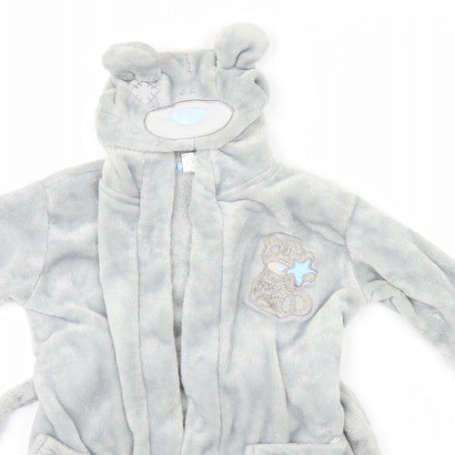 BHS Girls Grey Solid   Gown Size 2-3 Years