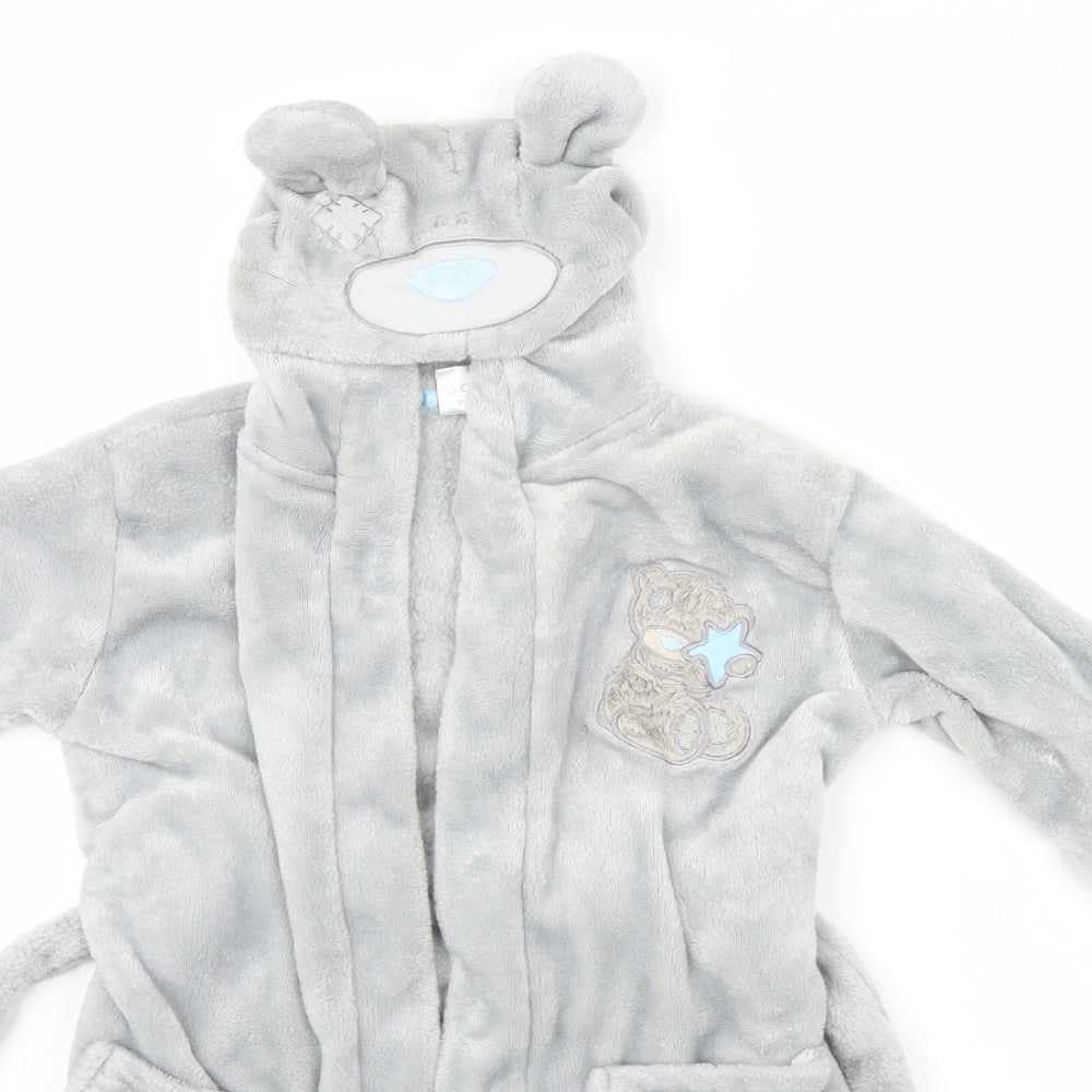 BHS Girls Grey Solid   Gown Size 2-3 Years
