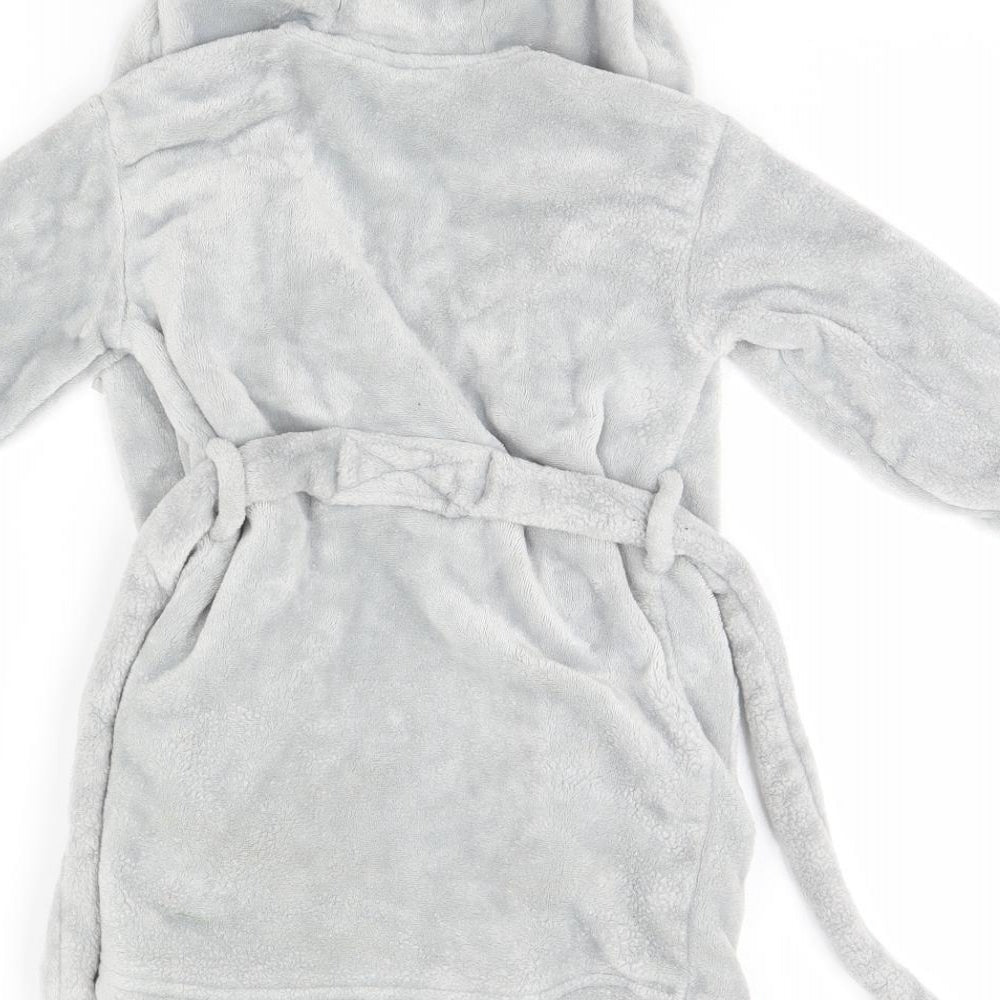BHS Girls Grey Solid   Gown Size 2-3 Years