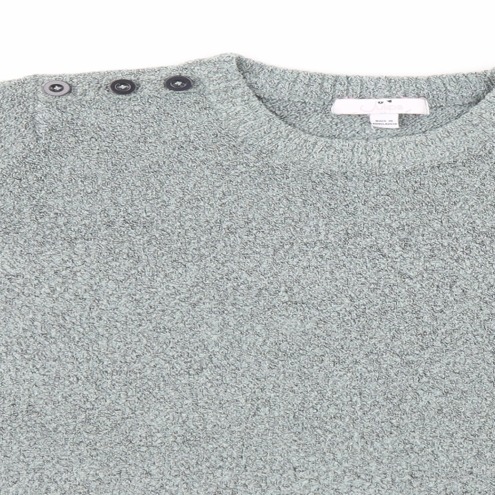 Julipa Womens Grey   Pullover Jumper Size 16