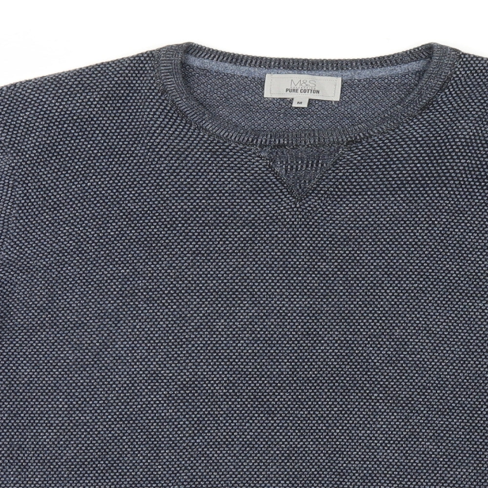 Marks and Spencer Mens Blue   Pullover Jumper Size M