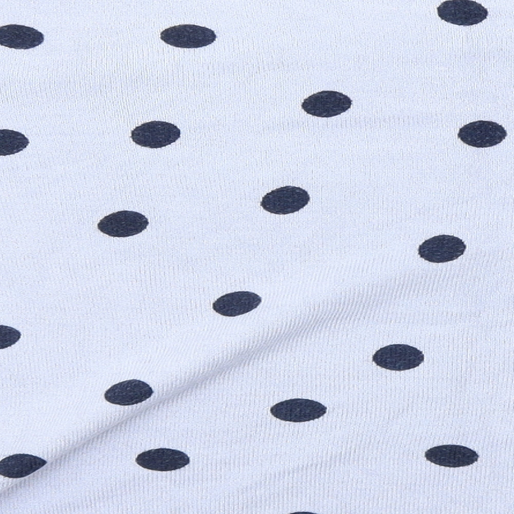 Marks and Spencer Womens Blue Polka Dot  Pullover Jumper Size 16