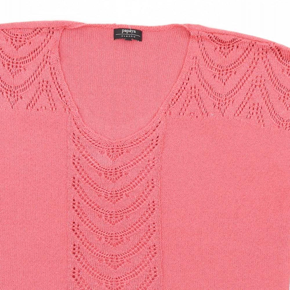 Papaya Womens Pink   Pullover Jumper Size 18