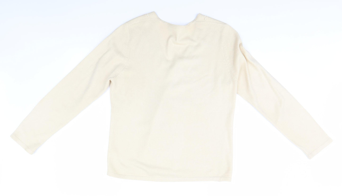 BHS Womens Beige   Cardigan Jumper Size 14