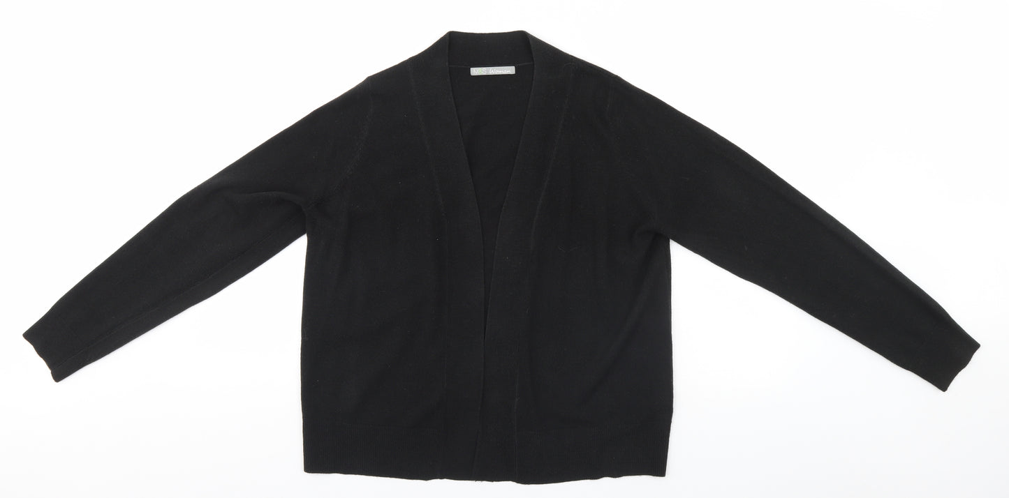 Marks and Spencer Womens Black   Cardigan Jumper Size 16
