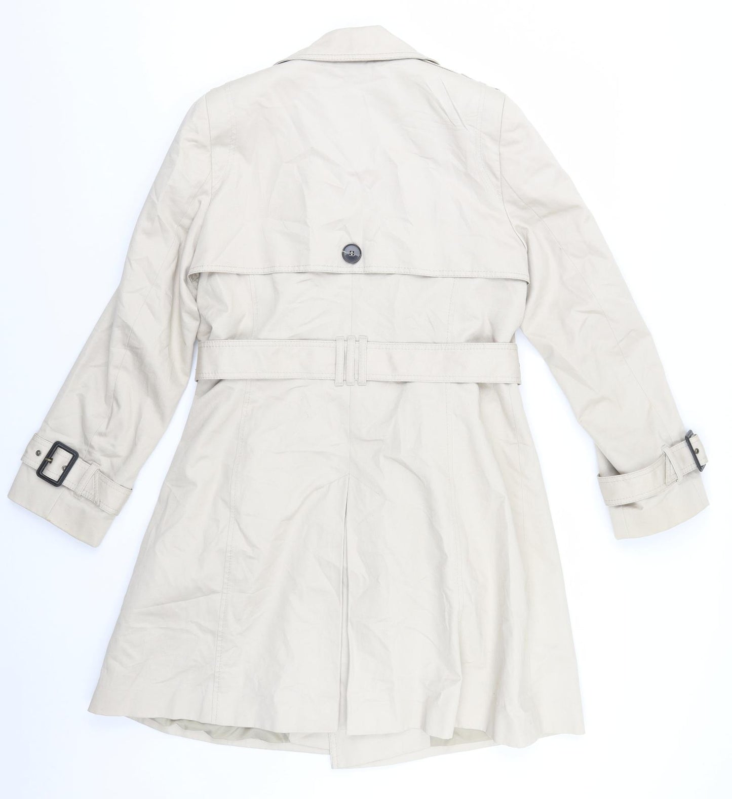Marks and Spencer Womens Beige   Overcoat Coat Size 14