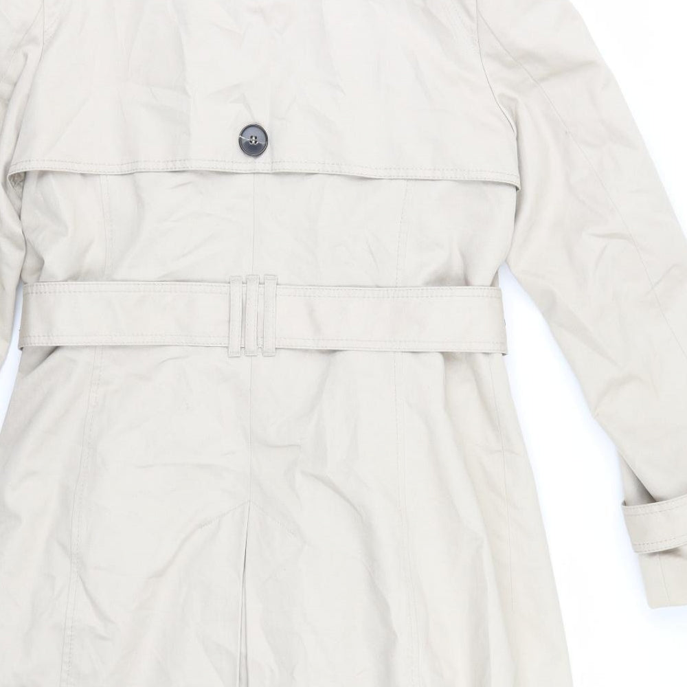 Marks and Spencer Womens Beige   Overcoat Coat Size 14
