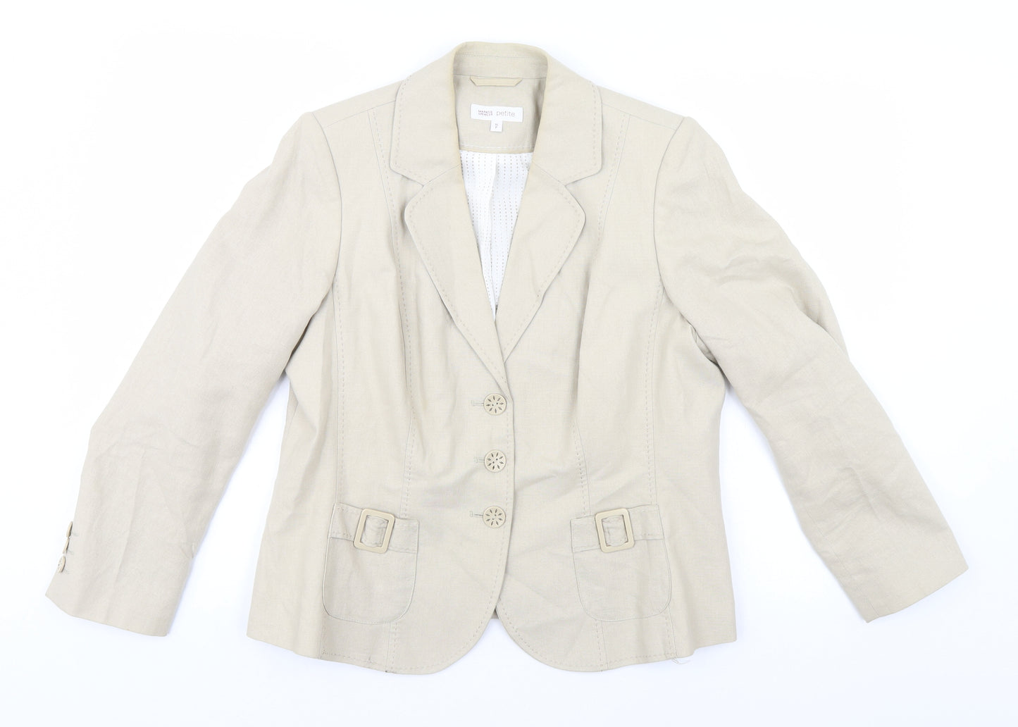 Marks and Spencer Womens Green   Overcoat Blazer Size 16