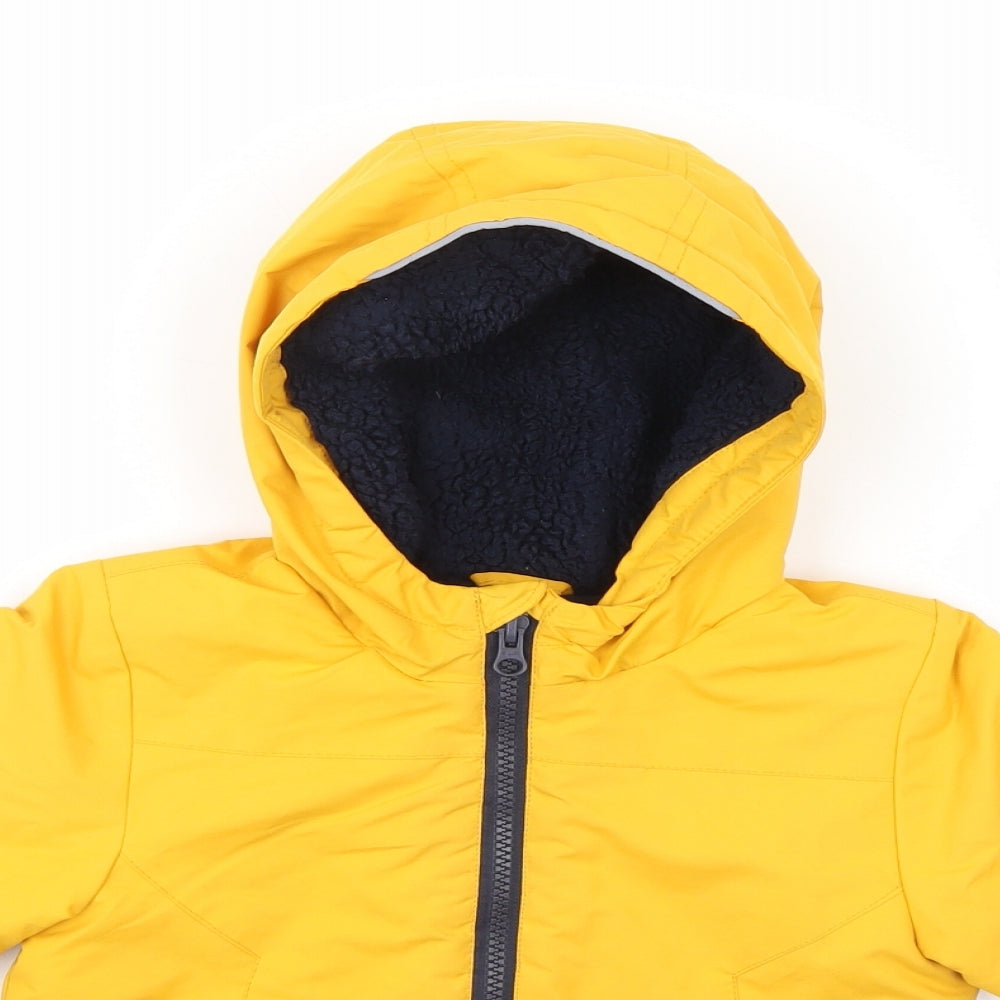 Matalan Baby Orange   Rain Coat Jacket Size 18-24 Months  - Dinosaurs