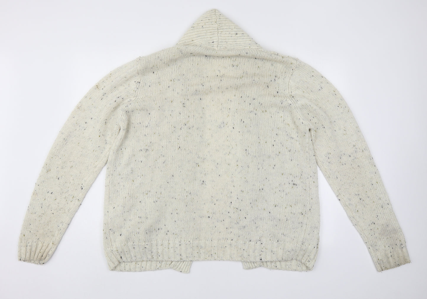 Cedar Wood State Mens Ivory   Cardigan Jumper Size L