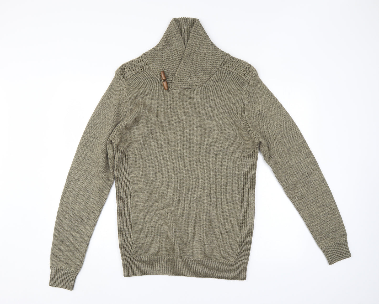 Twisted Soul Mens Beige   Pullover Jumper Size M