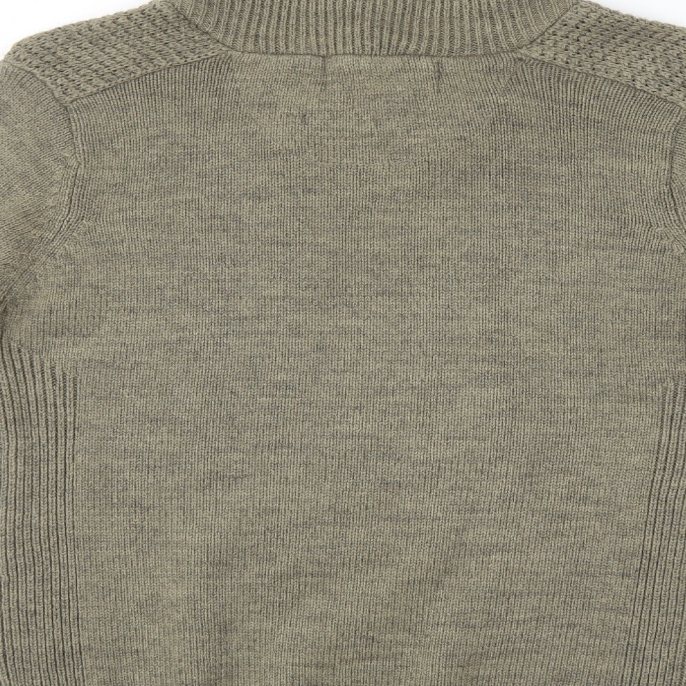 Twisted Soul Mens Beige   Pullover Jumper Size M