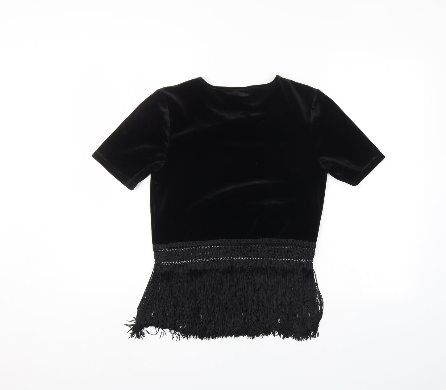 New Look Womens Black   Jersey Blouse Size 8