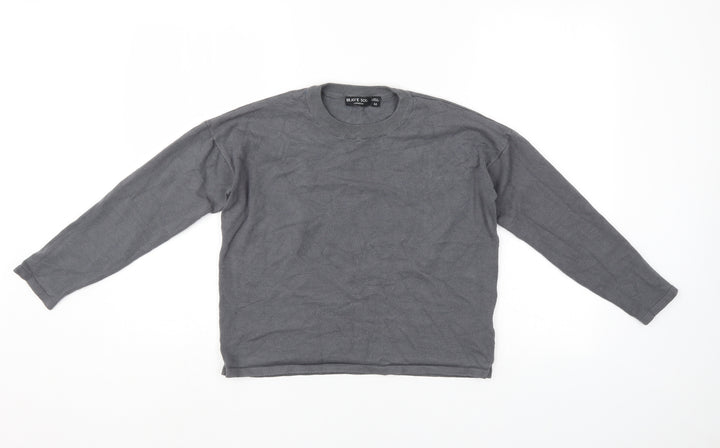 Brave Soul Mens Grey Pullover Jumper Size M