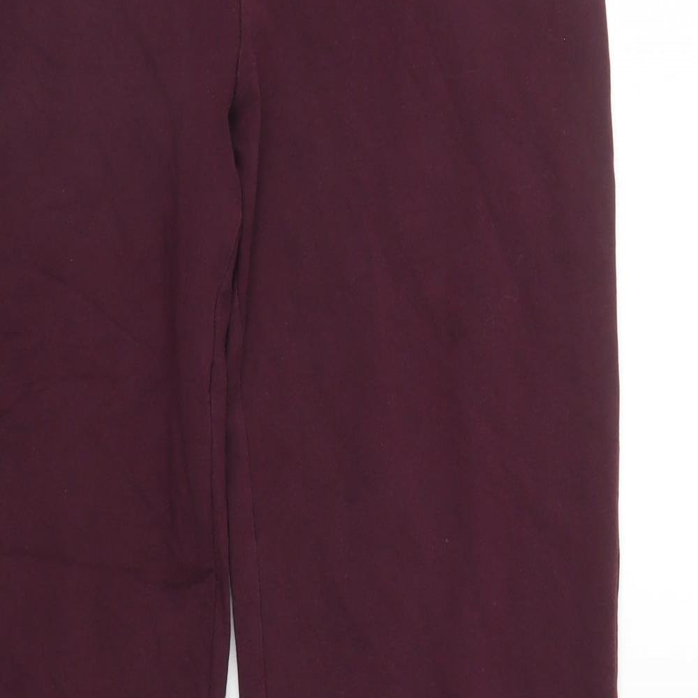 M&S Womens Purple   Jegging Trousers Size 12 L30 in