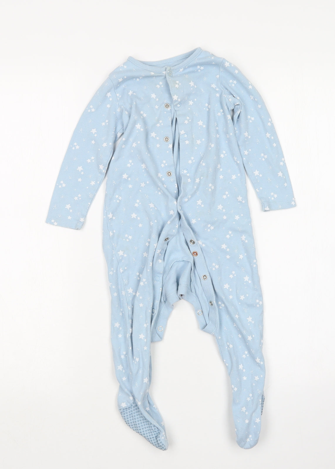 F&F Boys Blue Geometric  Babydoll One Piece Size 18-24 Months