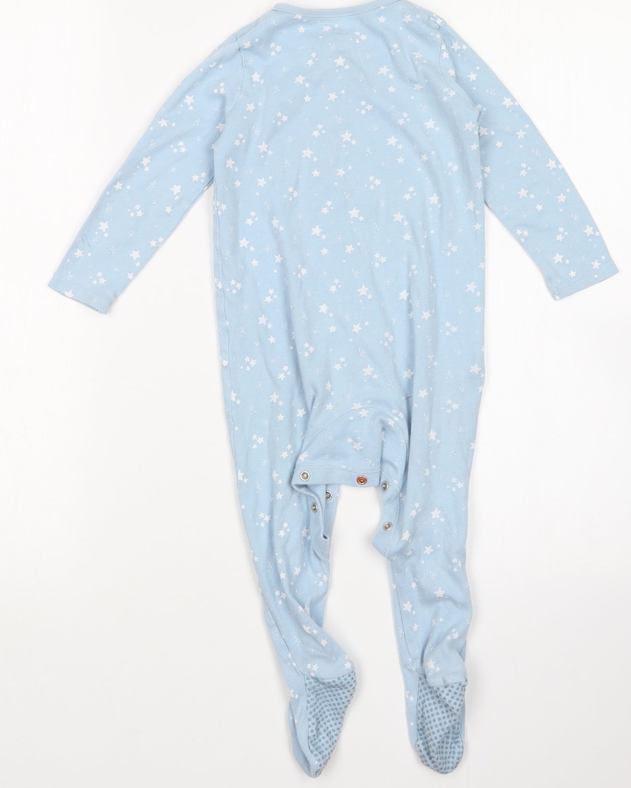 F&F Boys Blue Geometric  Babydoll One Piece Size 18-24 Months