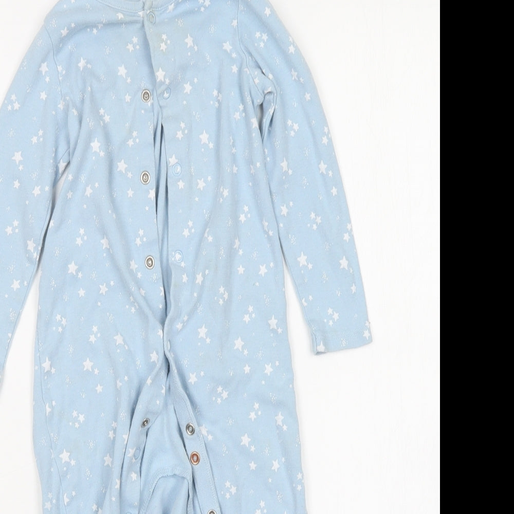 F&F Boys Blue Geometric  Babydoll One Piece Size 18-24 Months