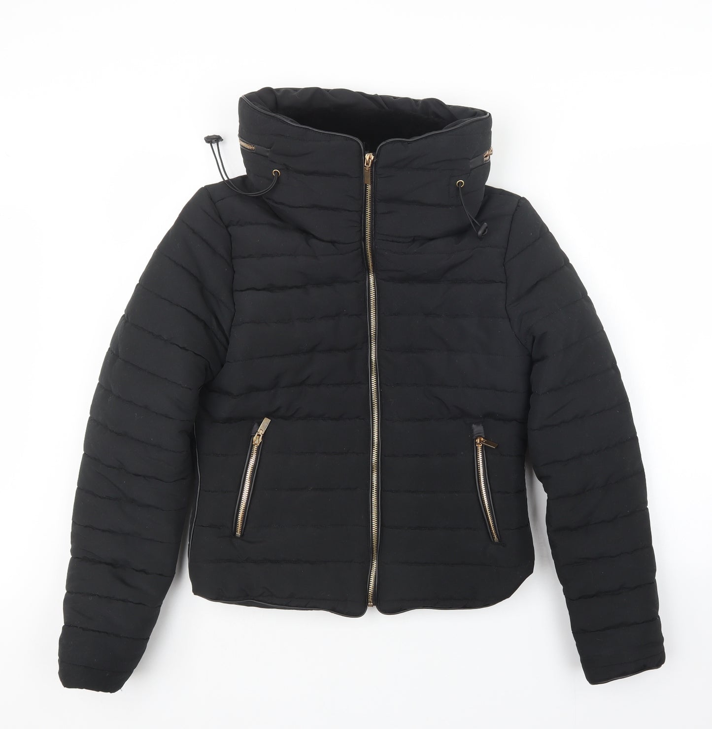 PRETTYLITTLETHING Womens Black   Jacket  Size S
