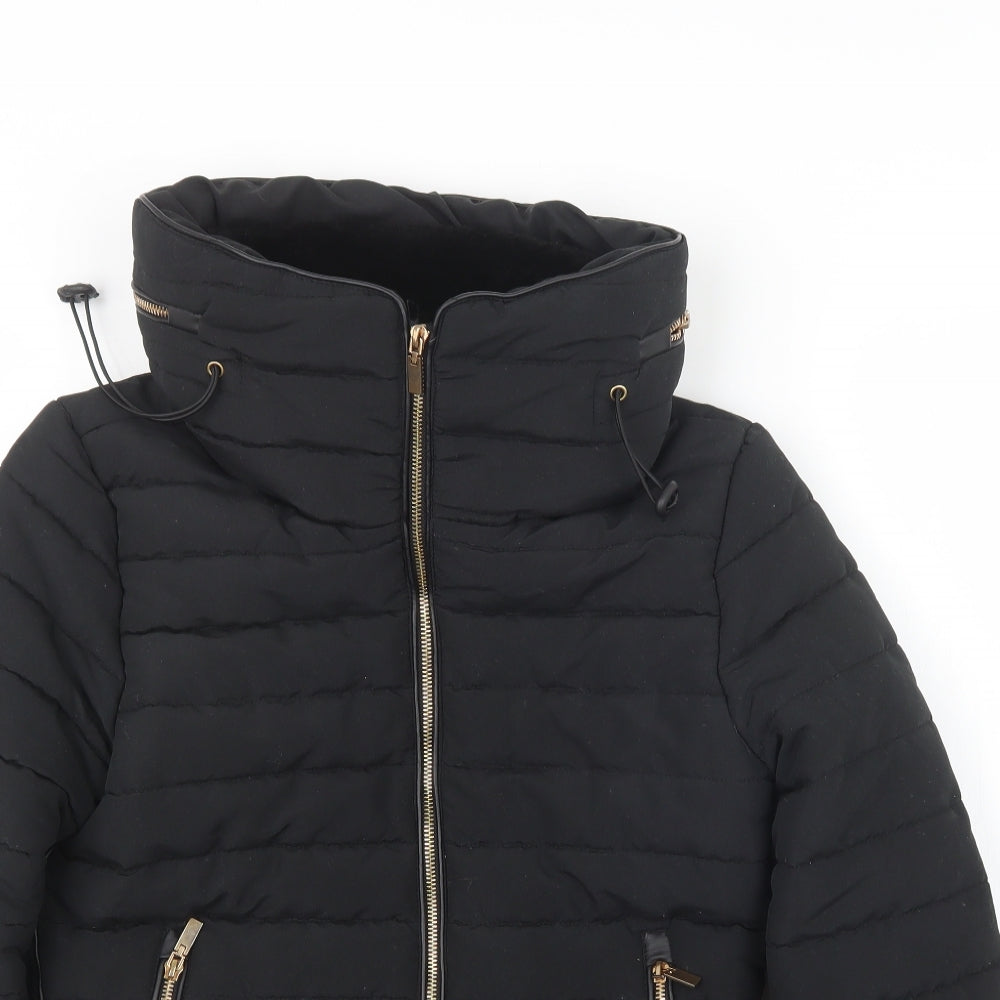 PRETTYLITTLETHING Womens Black   Jacket  Size S