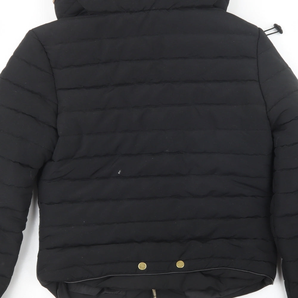 PRETTYLITTLETHING Womens Black   Jacket  Size S