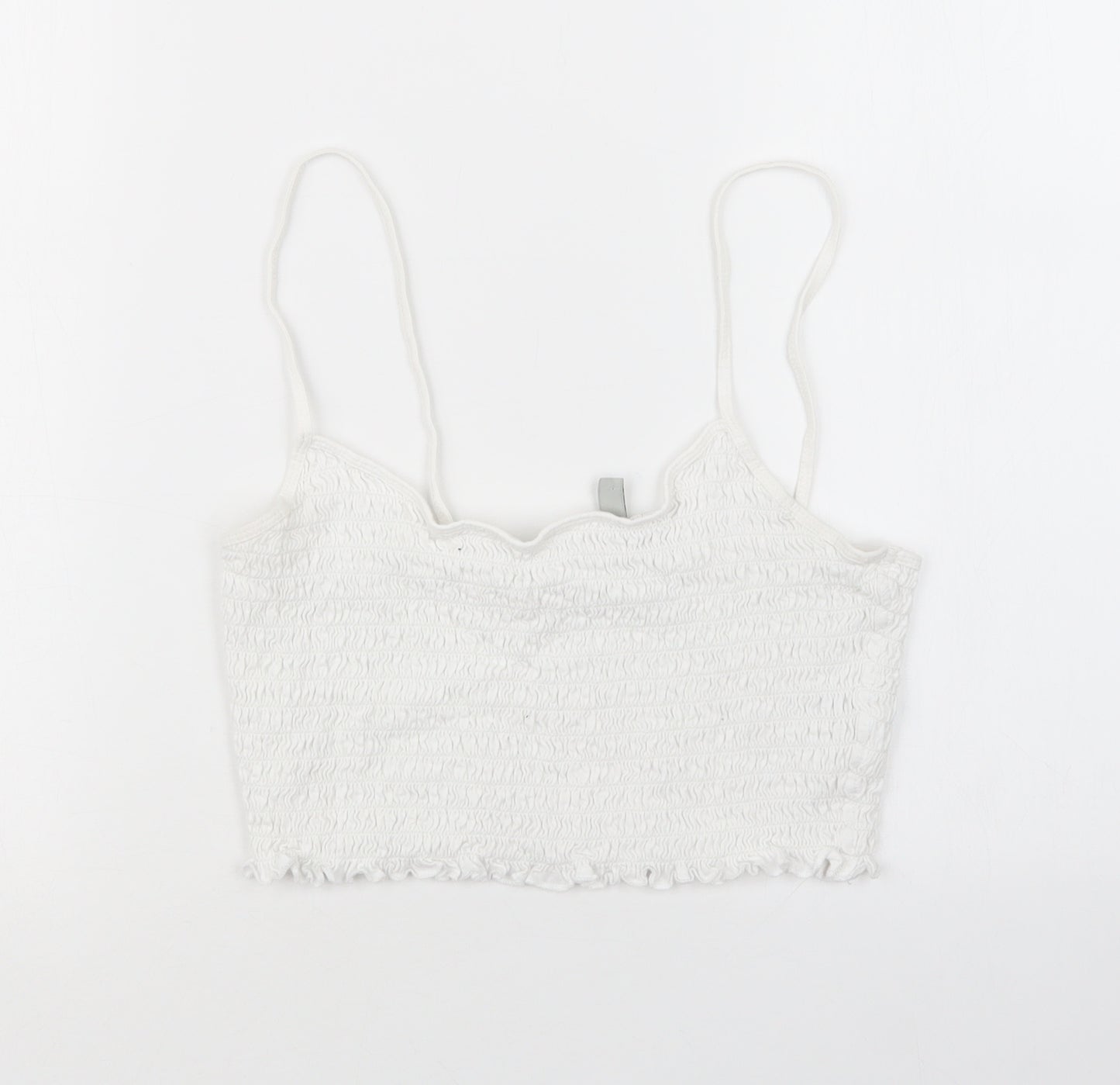 Divided by H&M Womens White   Cropped T-Shirt Size M