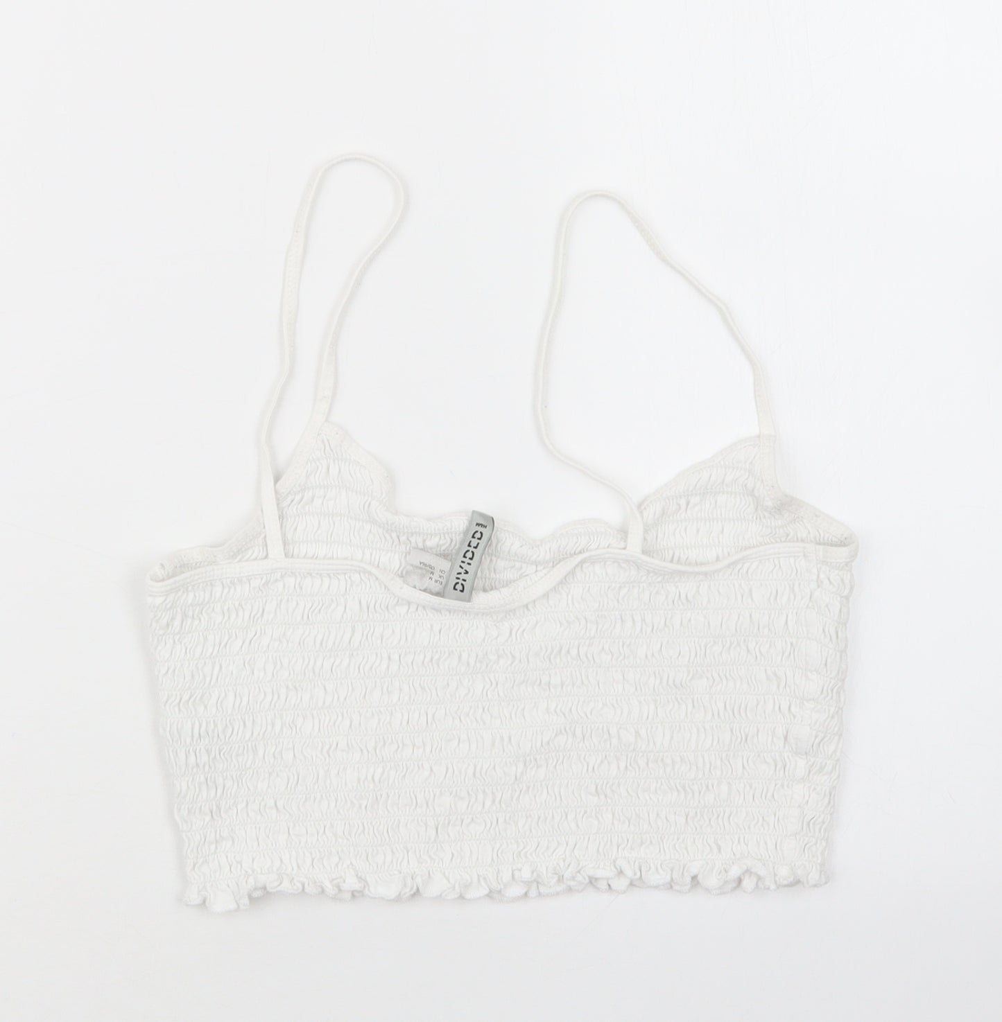 Divided by H&M Womens White   Cropped T-Shirt Size M