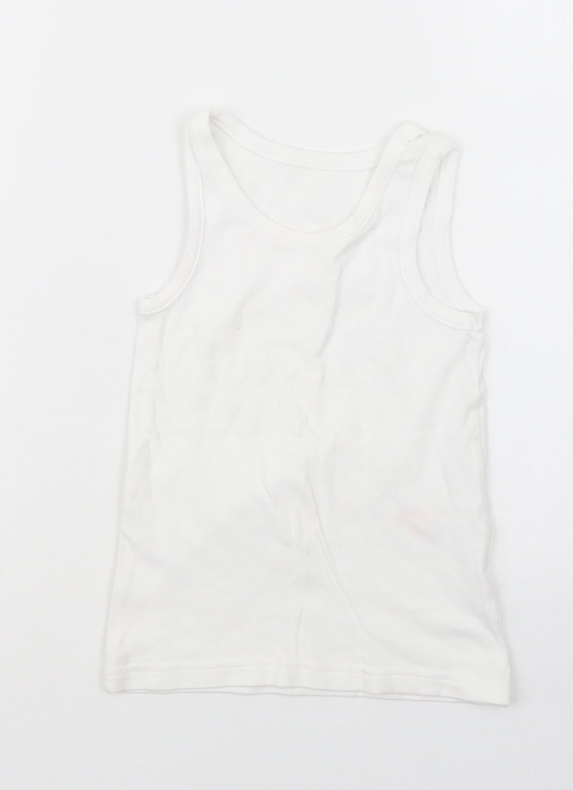 F&F Girls White   Basic Tank Size 4-5 Years