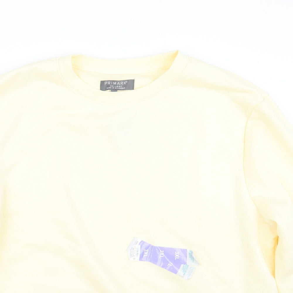 Primark Mens Yellow   Pullover Jumper Size 3XL