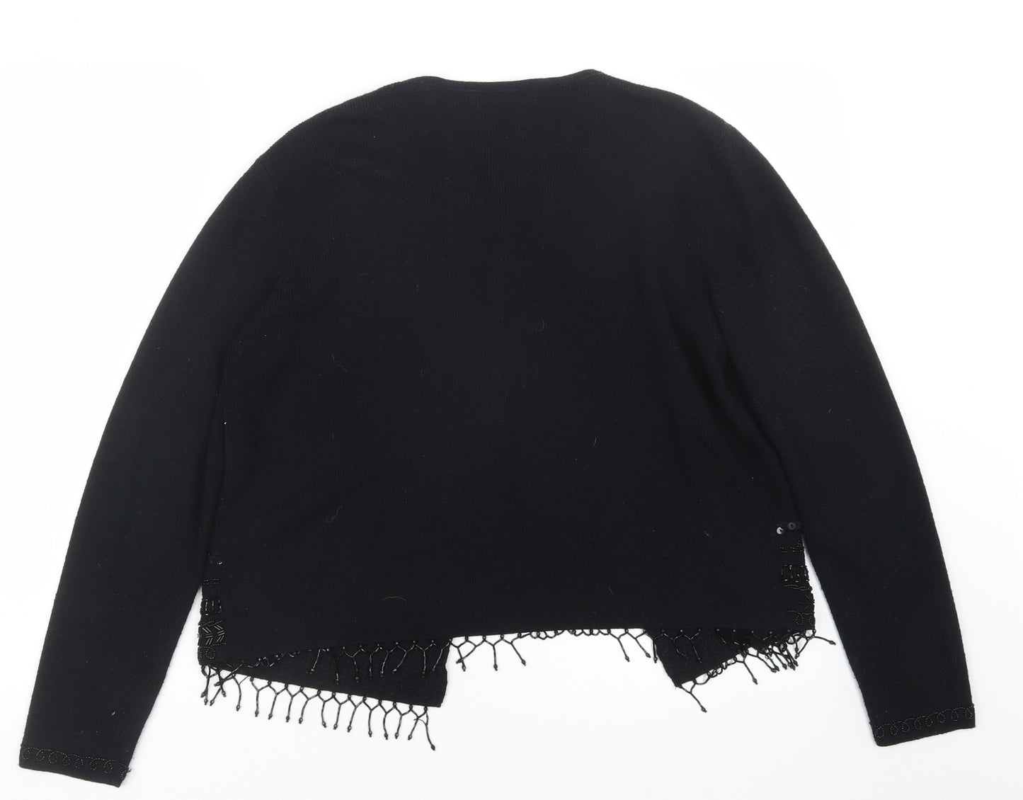 Berkertex Womens Black  Knit Cardigan Jumper Size 10