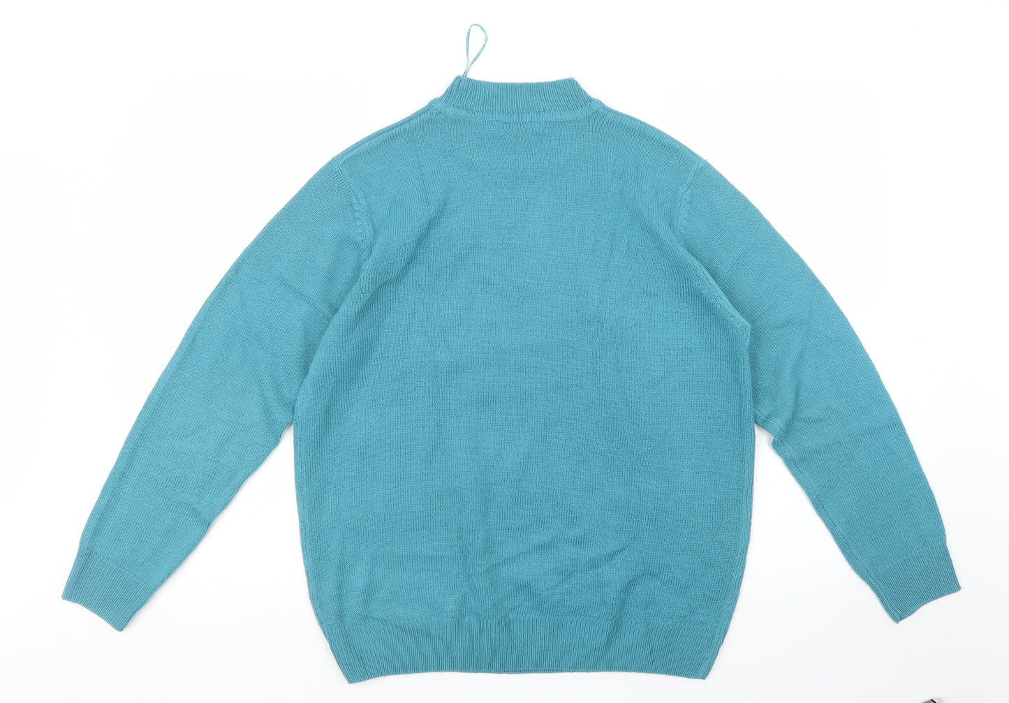 Damart Womens Blue  Knit Pullover Jumper Size 14