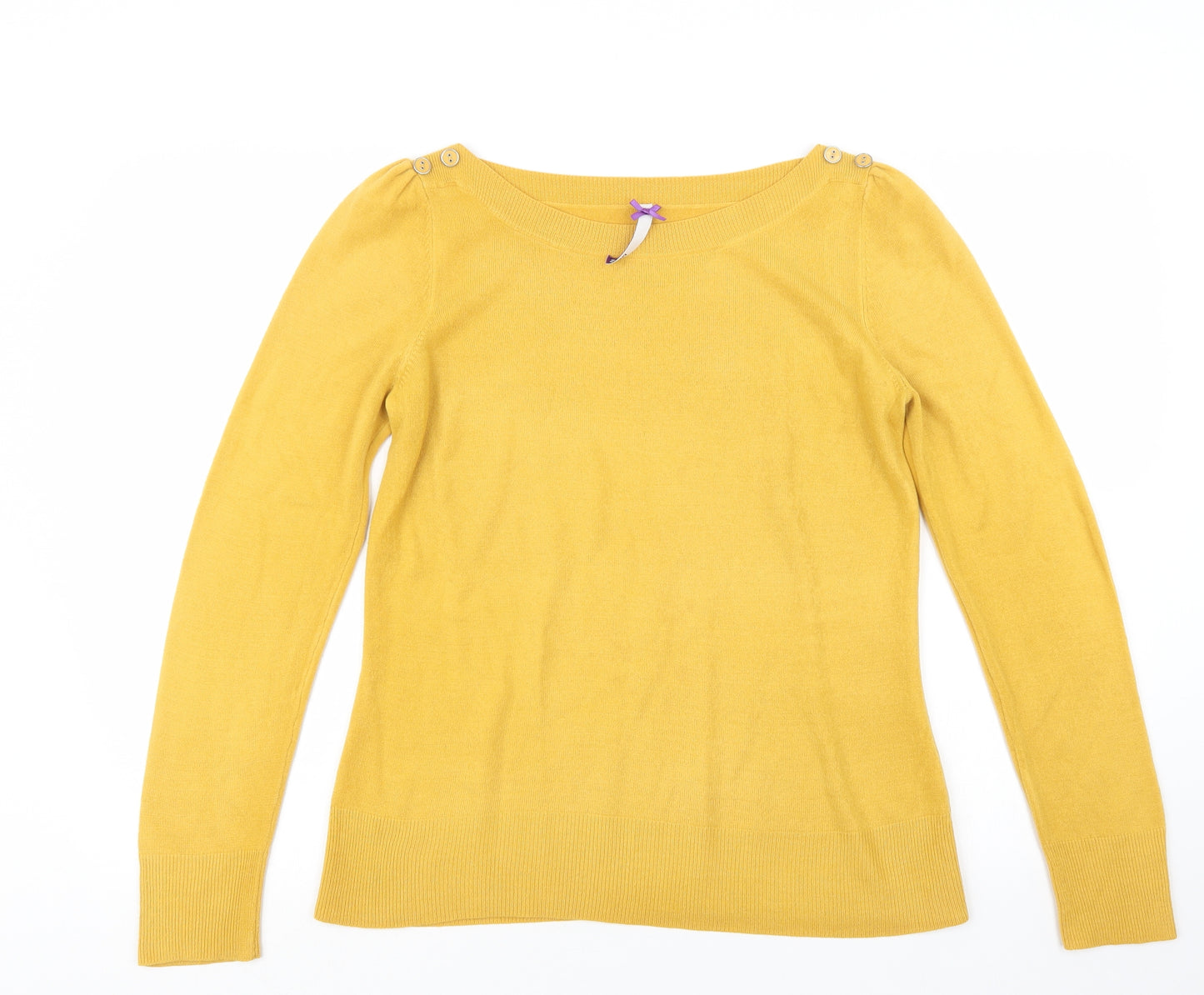 BHS Womens Yellow  Knit Pullover Jumper Size 12