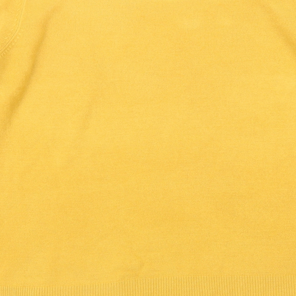 BHS Womens Yellow  Knit Pullover Jumper Size 12
