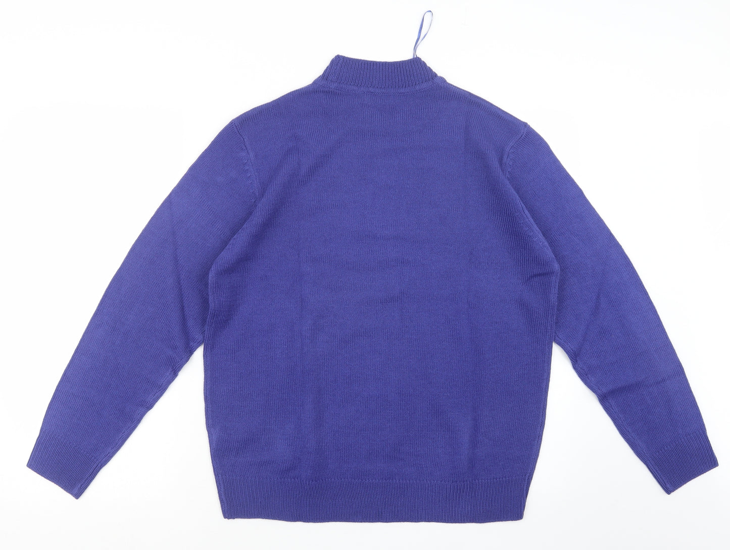Damart Womens Purple  Knit Pullover Jumper Size 14