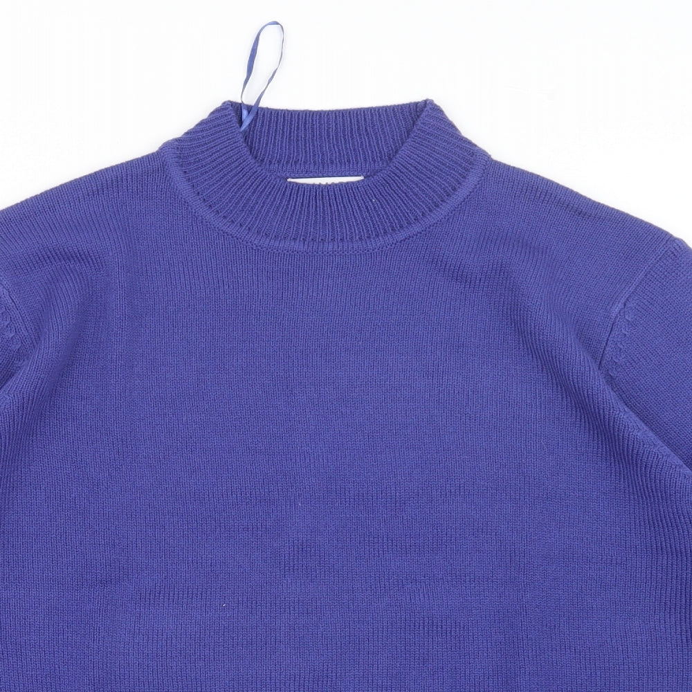 Damart Womens Purple  Knit Pullover Jumper Size 14