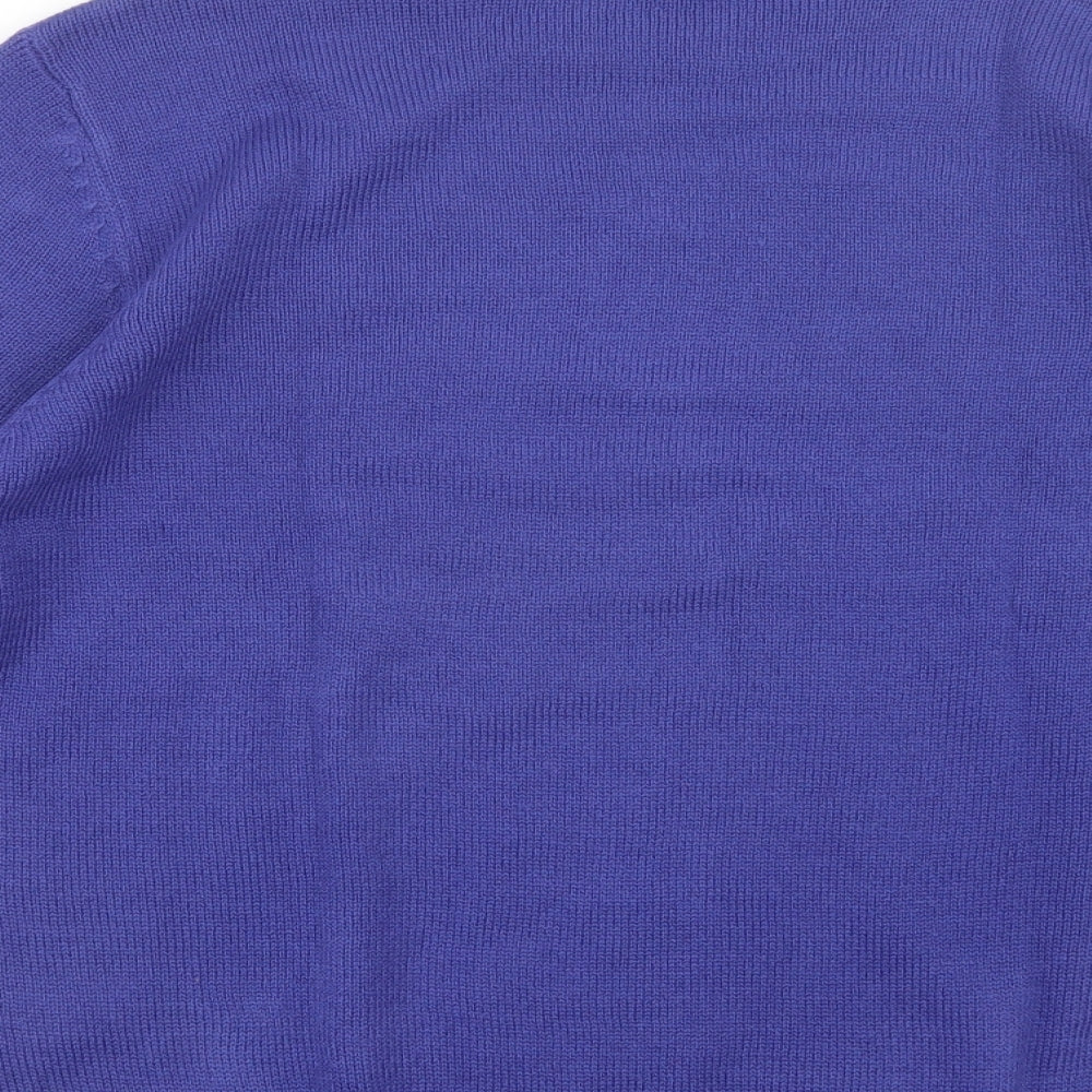 Damart Womens Purple  Knit Pullover Jumper Size 14