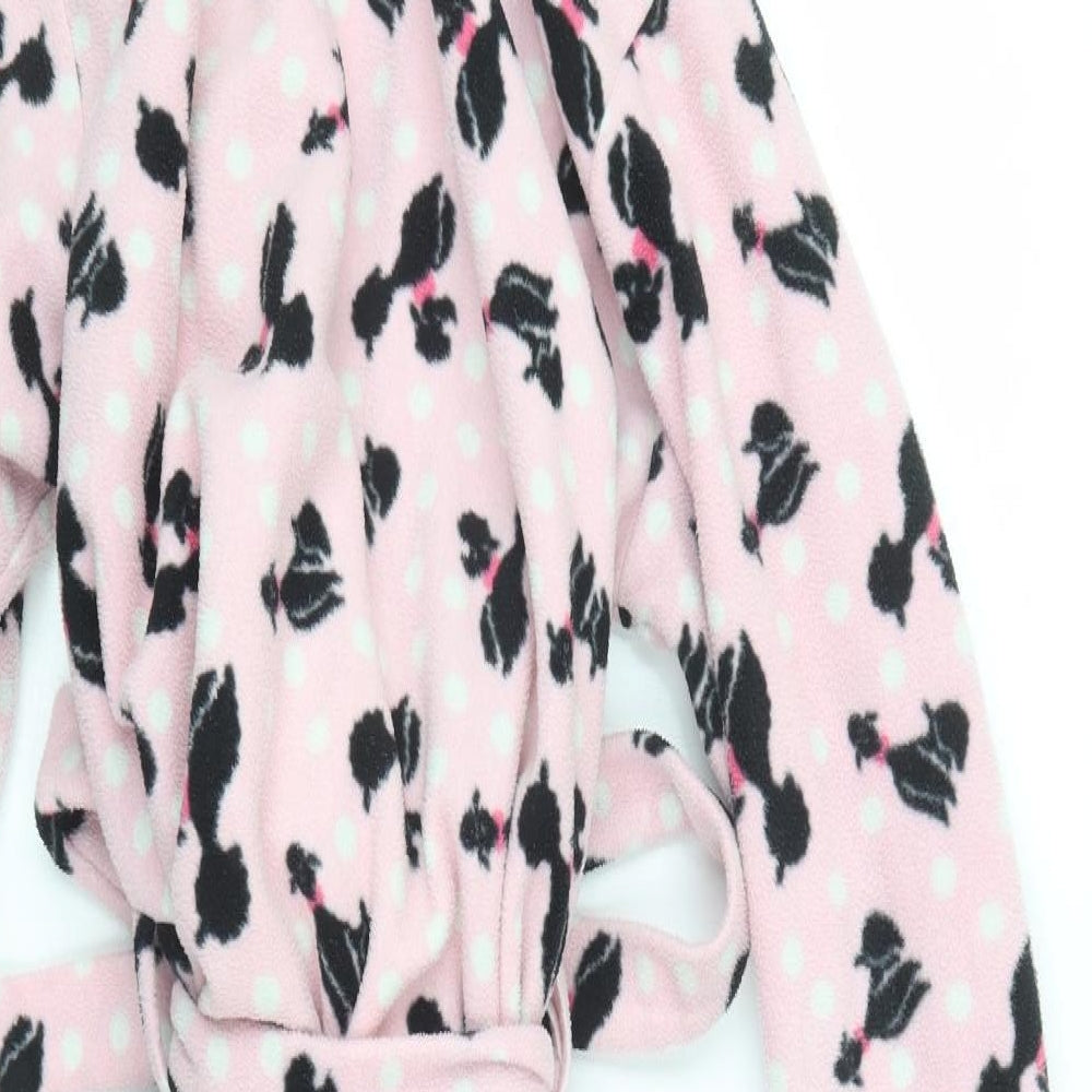 Secret Possessions Womens Pink Geometric  Top Robe Size 12