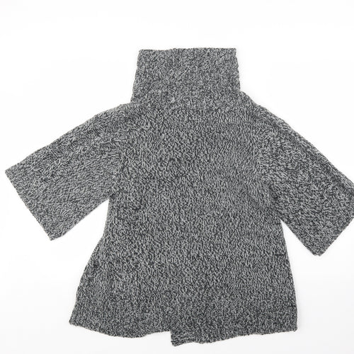 Love Knitwear Womens Grey  Knit Cardigan Jumper Size M