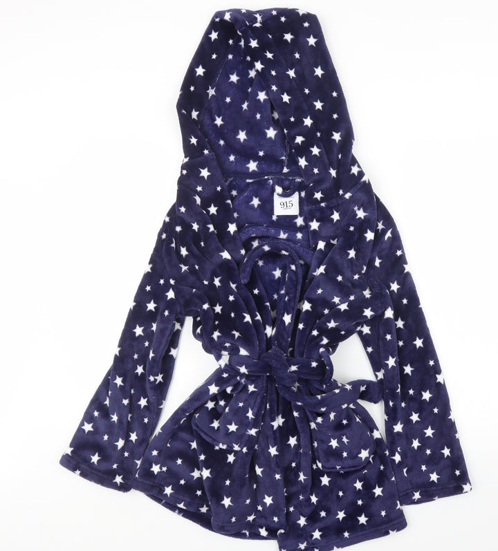 New Look Girls Blue Geometric Top Robe Size S