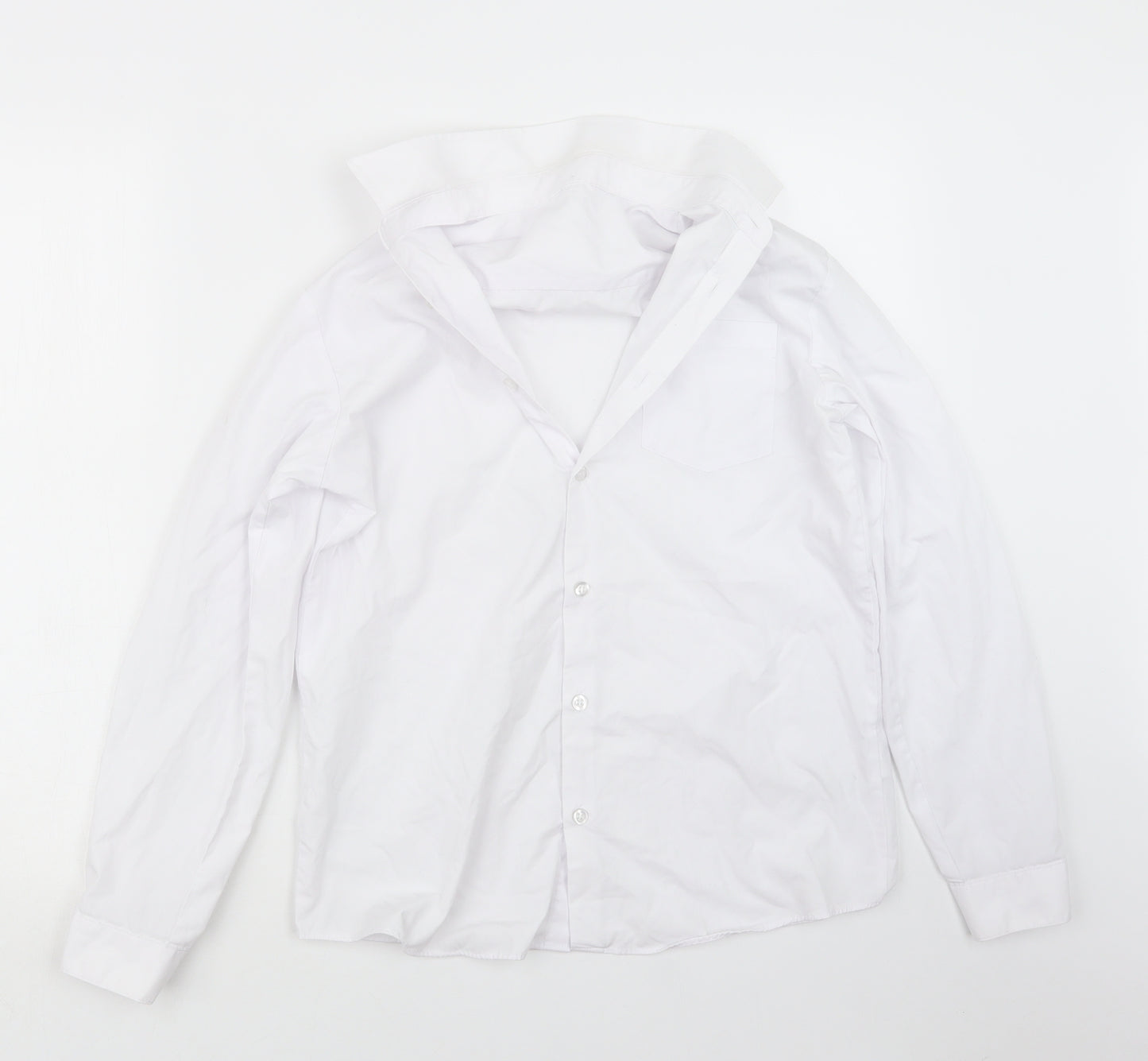 George Boys White   Basic Button-Up Size 13-14 Years