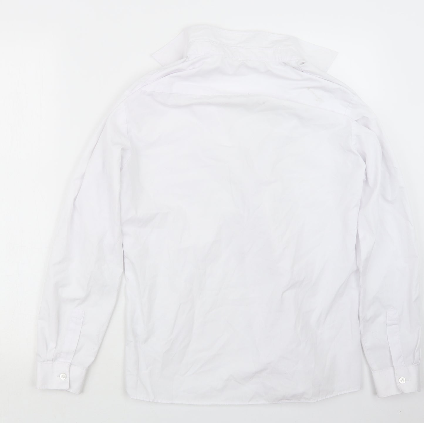 George Boys White   Basic Button-Up Size 13-14 Years