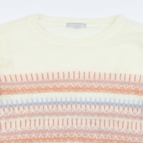 Red Herring Womens Ivory  Knit Pullover Jumper Size 18
