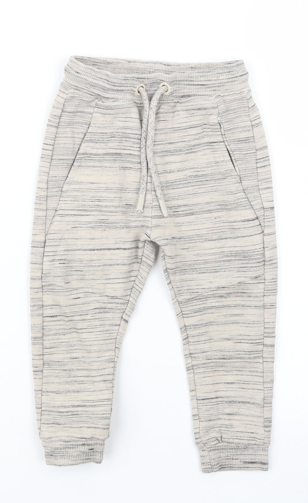 George Boys Beige   Jogger Trousers Size 2-3 Years