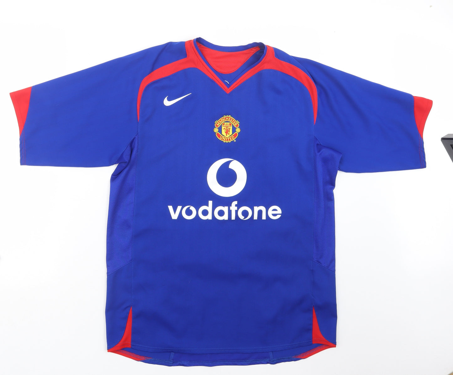 Nike Mens Blue   Basic T-Shirt Size M  - Manchester United FC