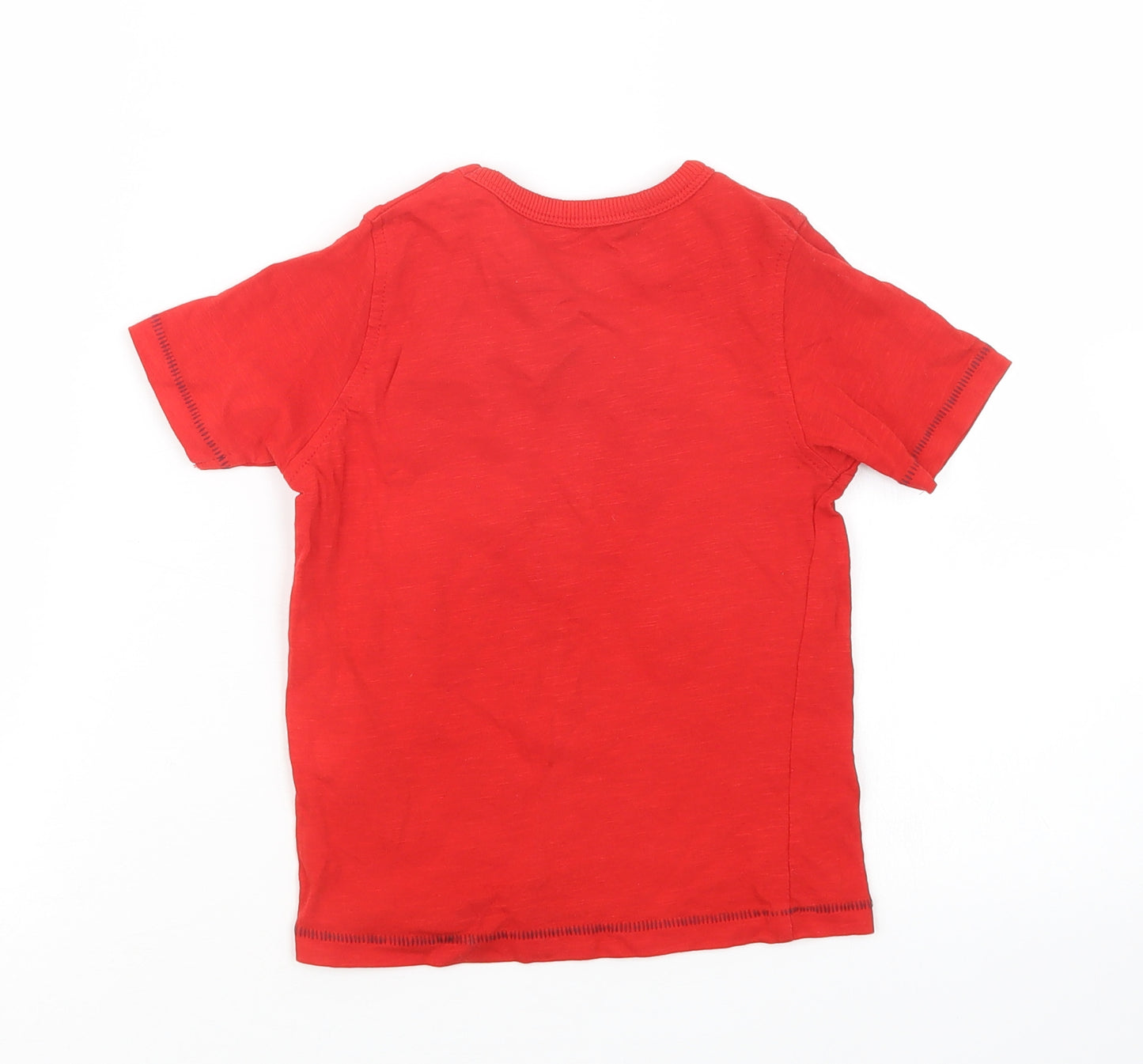 George Boys Red   Basic T-Shirt Size 3-4 Years
