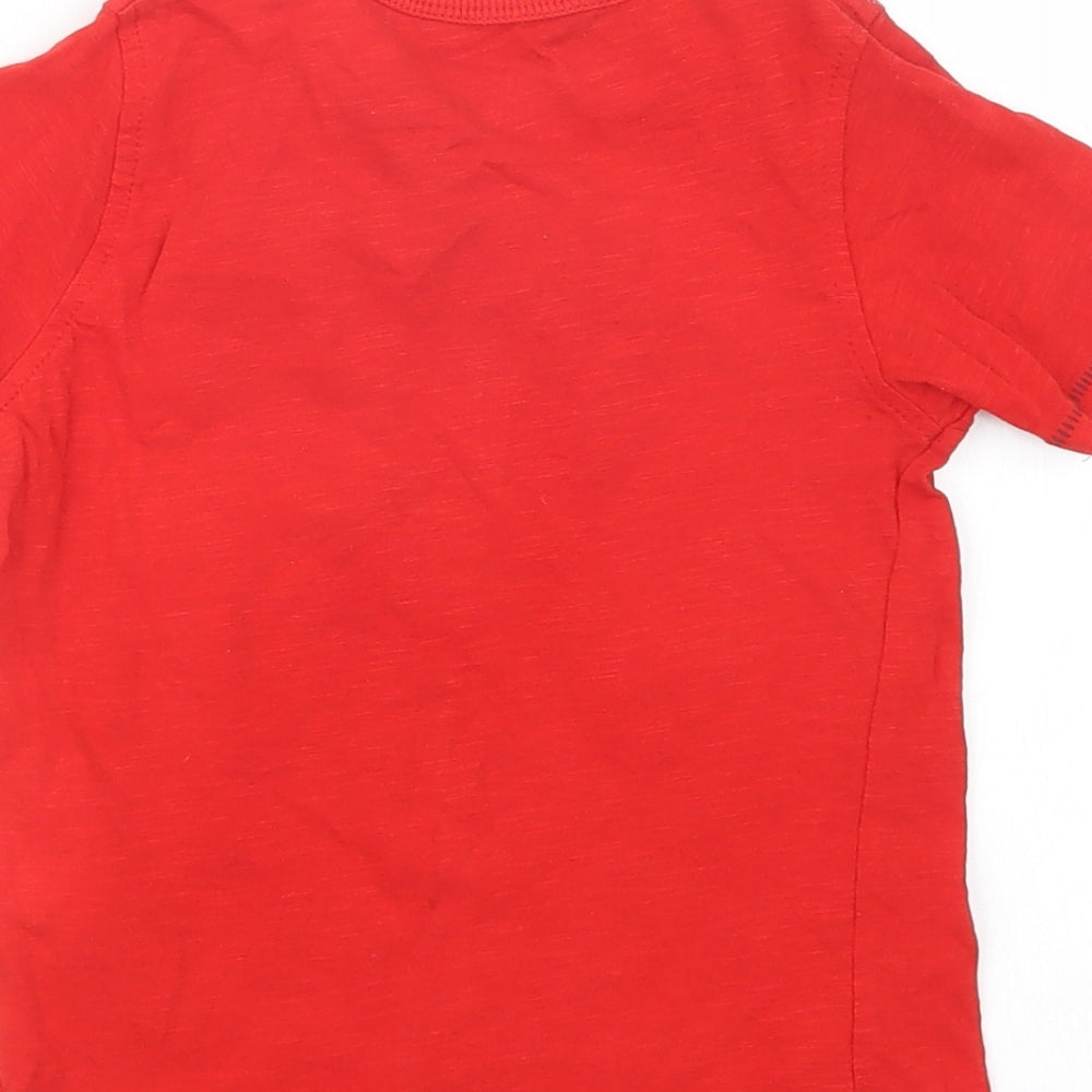 George Boys Red   Basic T-Shirt Size 3-4 Years
