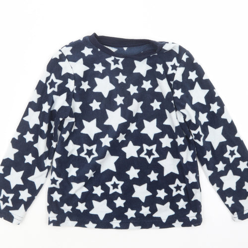 F&F Boys Blue Geometric   Pyjama Top Size 5-6 Years