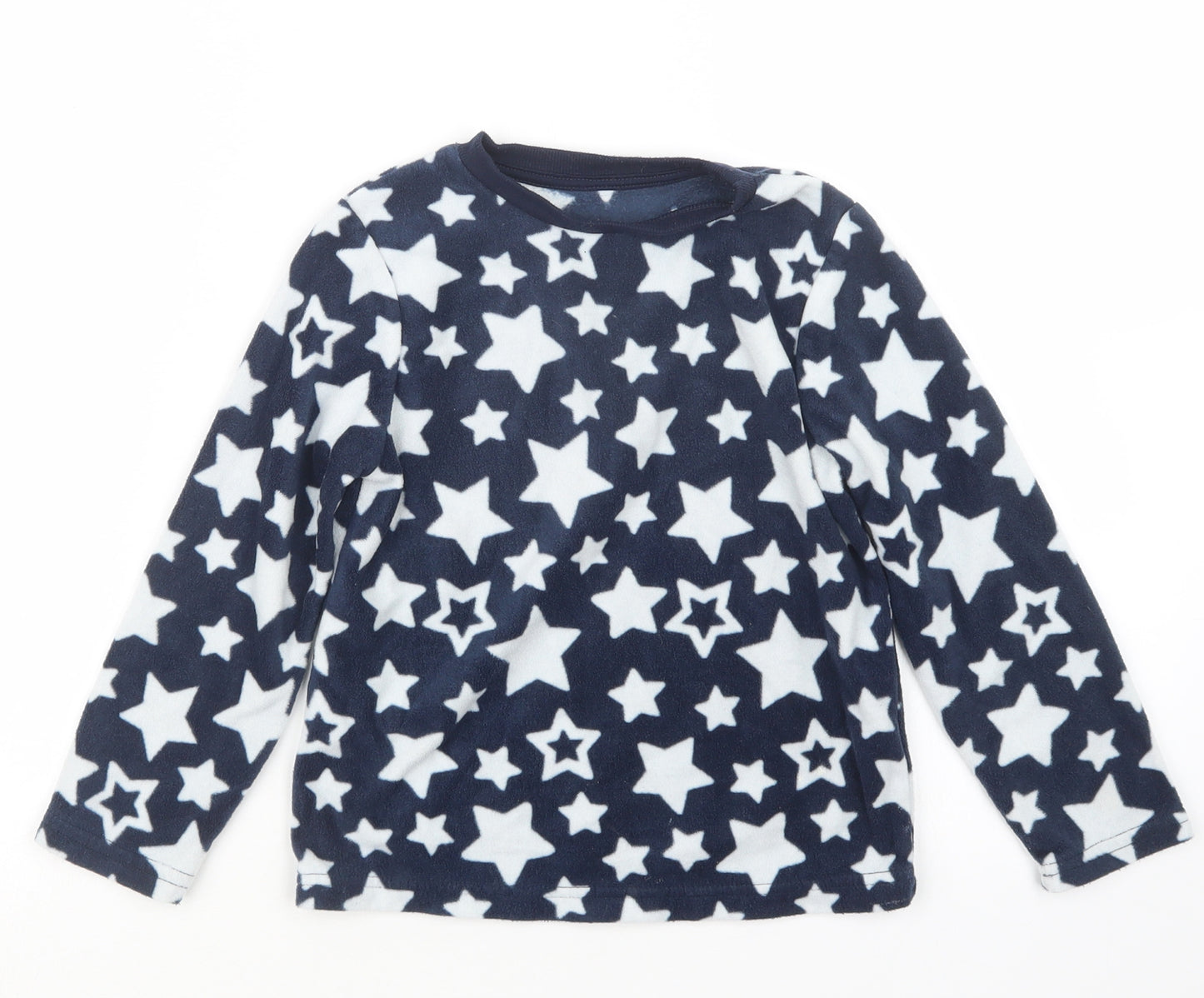 F&F Boys Blue Geometric   Pyjama Top Size 5-6 Years