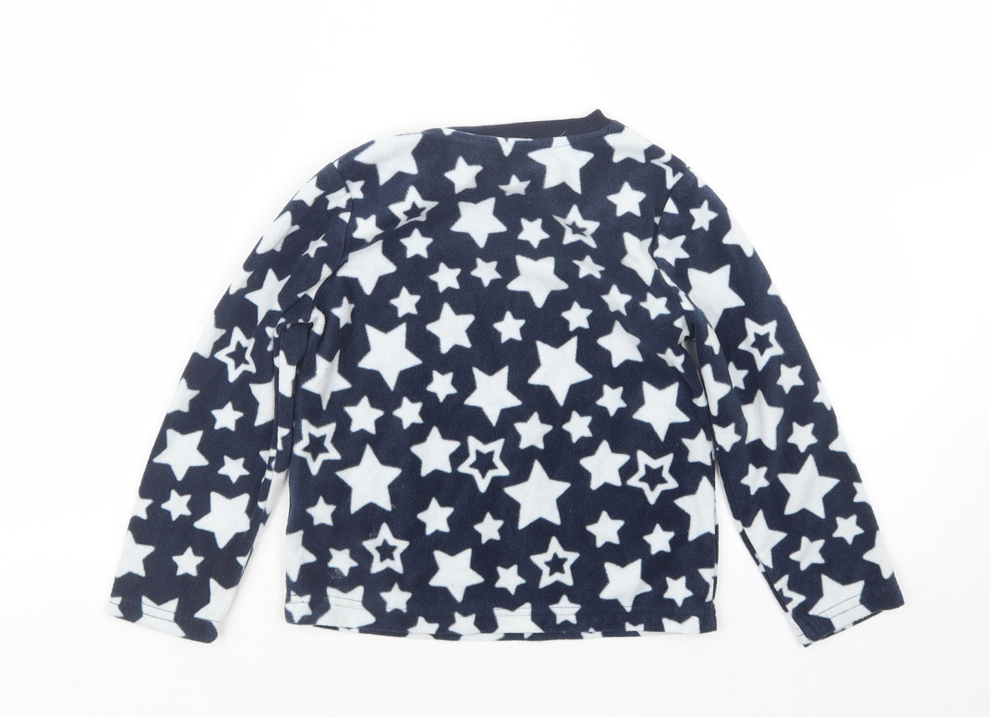 F&F Boys Blue Geometric   Pyjama Top Size 5-6 Years